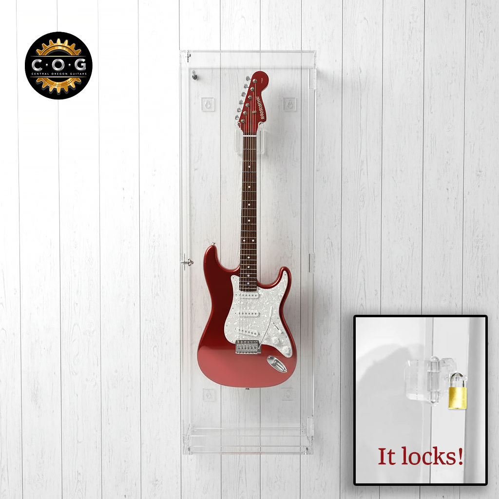 Premium Clear Plexi Wall Display Guitar Case